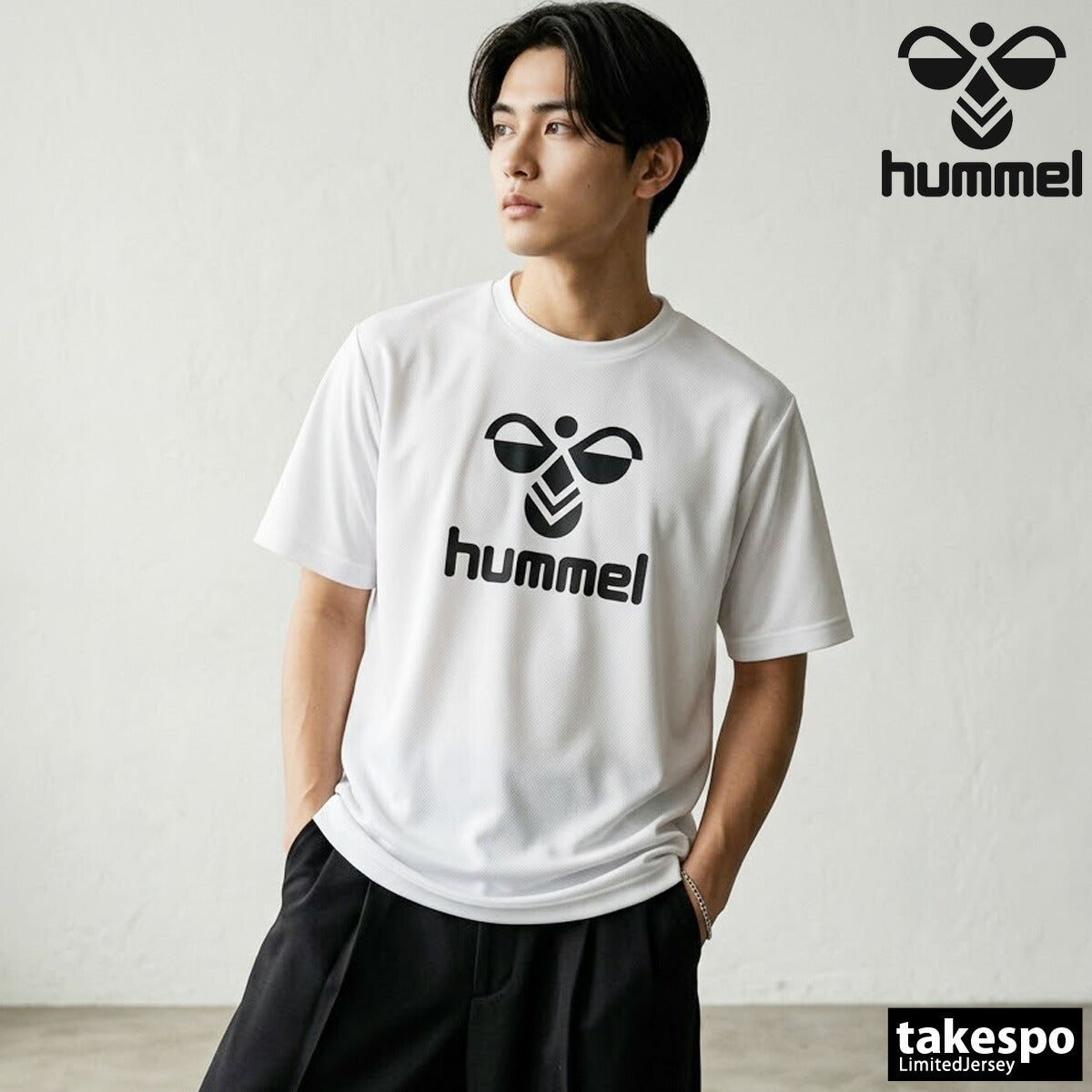 ヒュンメル Tシャツ メンズ ホワイト ブラック オレンジ グリーン ブルー ネイビー HAY2150