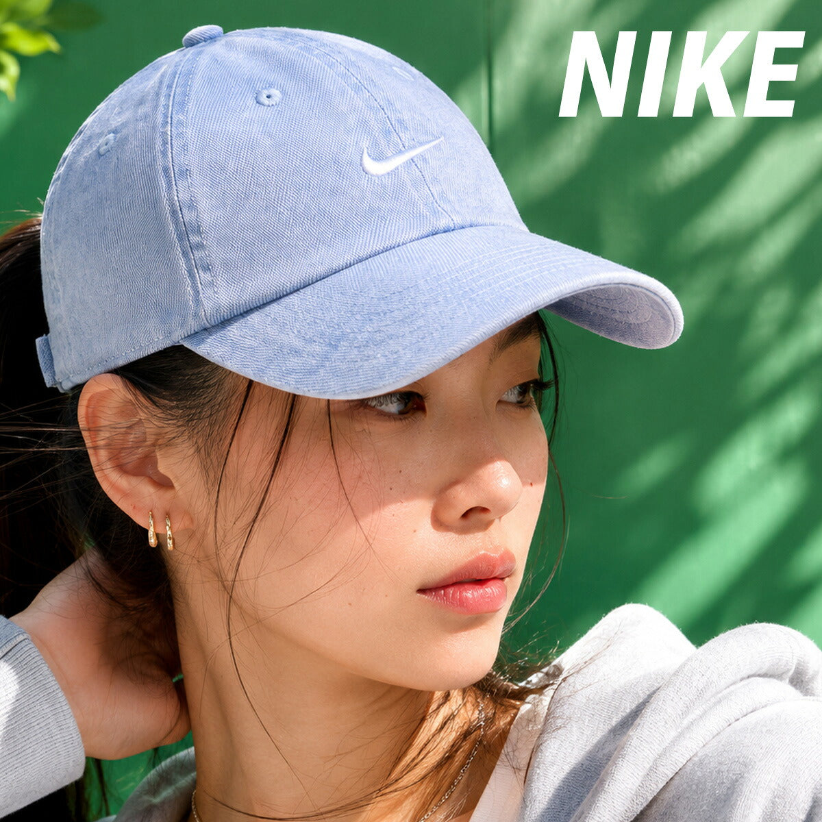 ナイキ 帽子 メンズ レディース ブランド キャップ デニム サイズ調整可 青 ブルー NIKE HF0383 スポーツ おしゃれ 新作
