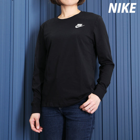 ナイキ Tシャツ レディース W NSW CLUB LS 黒 ブラック HF0781