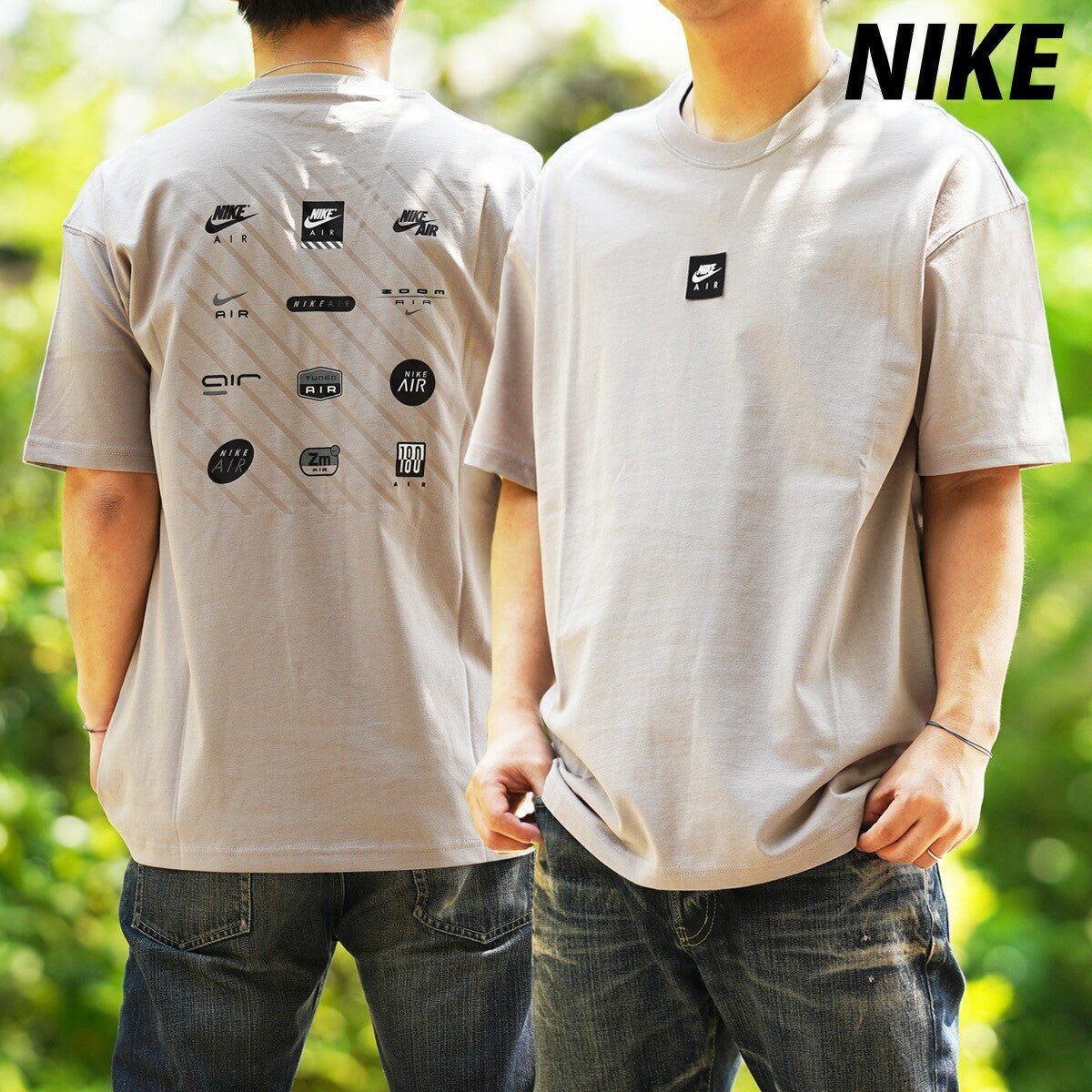 ナイキ 半袖 NSW マックス90 Tシャツ メンズ ブランド NIKE コットン100% 綿100% バックプリント付き クルーネック HJ0727 009 灰色 グレー SALE セール 大きいサイズ 有 スポーツウェア トレーニングウェア スポーツ おしゃれ - 【公式】限定ジャージのタケスポ（Limited jersey takespo）