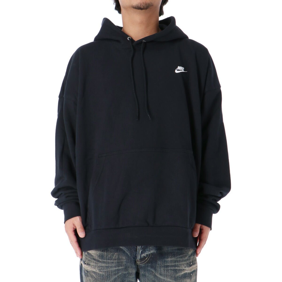 ナイキ パーカー フーディ スウェット クラブ フレンチ テリー スウェットパーカー メンズ ブランド プルオーバー NIKE 綿100 ゆったり HJ1817 010 あす楽 黒 ブラック 新作 大きいサイズ 有 スポーツウェア トレーニングウェア スポーツ おしゃれ - 【公式】限定ジャージのタケスポ（Limited jersey takespo）