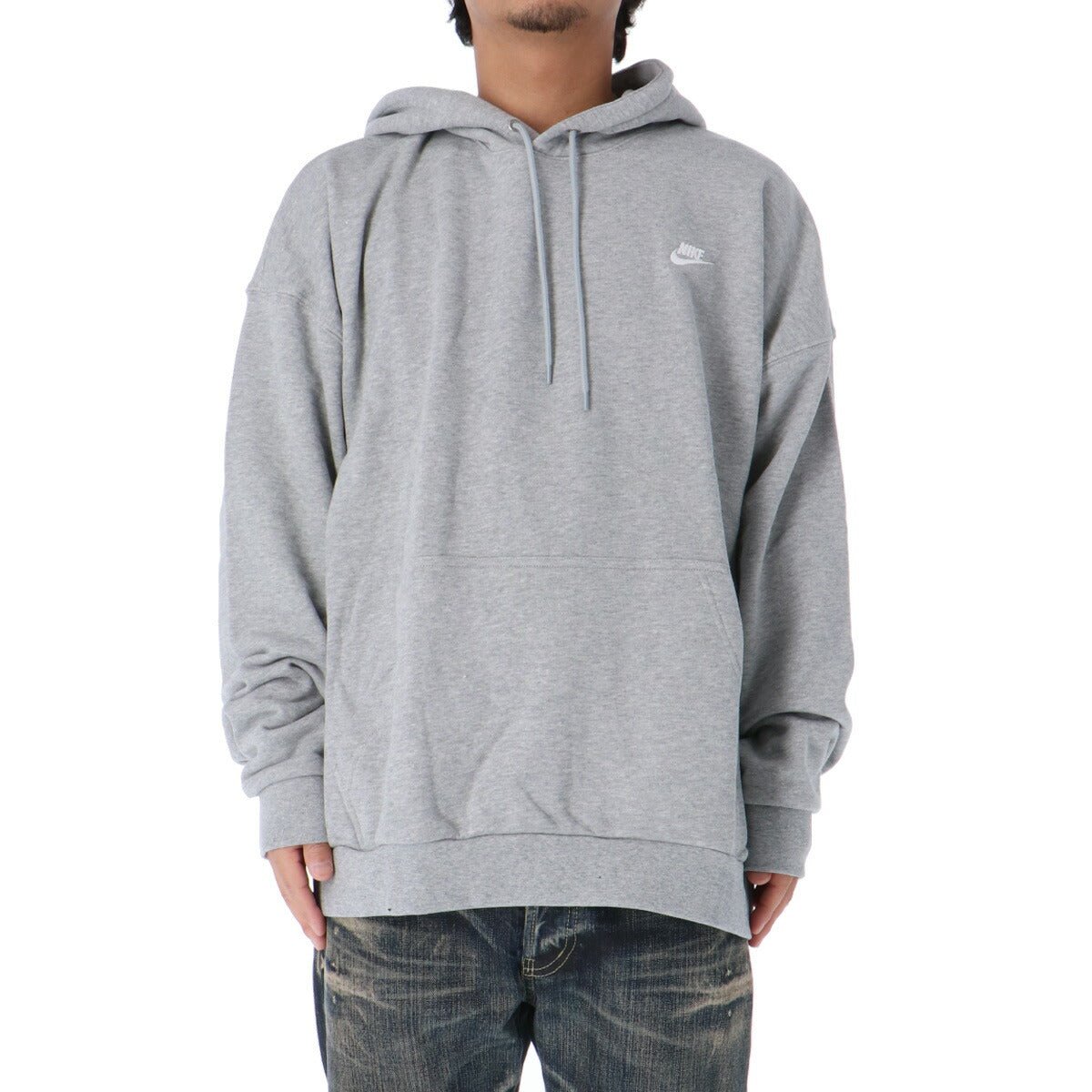 ナイキ パーカー フーディ スウェット クラブ フレンチ テリー スウェットパーカー メンズ ブランド プルオーバー NIKE 綿100 ゆったり HJ1817 063 あす楽 灰色 グレー 新作 大きいサイズ 有 スポーツウェア トレーニングウェア スポーツ おしゃれ - 【公式】限定ジャージのタケスポ（Limited jersey takespo）
