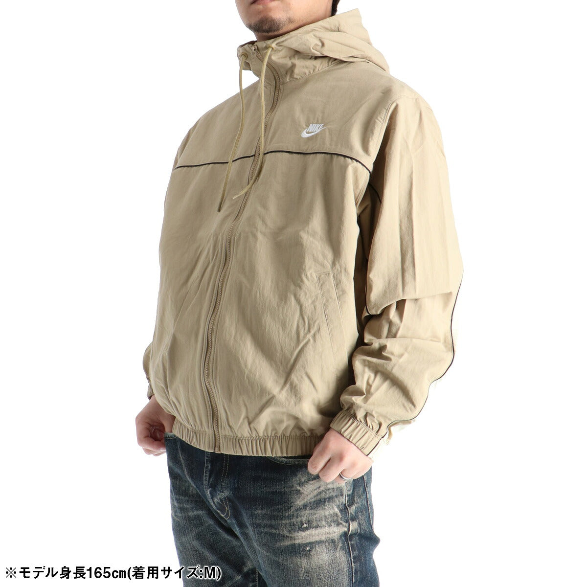 ナイキ ウインドジャケット メンズ クラブ 薄茶色 ベージュ HJ2013