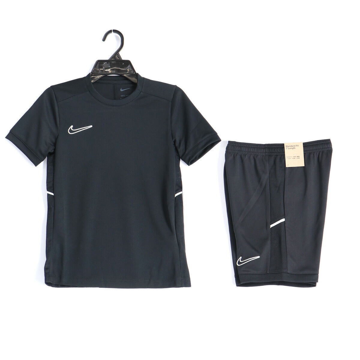ナイキ Tシャツ ハーフパンツ 上下 セットアップ ジュニア ブランド NIKE 吸汗 速乾 吸水 ドライ 半袖 HJ3716 010 黒 ブラック 上下セット 男 女の子 キッズ 男の子 プラクティスシャツ プラシャツ