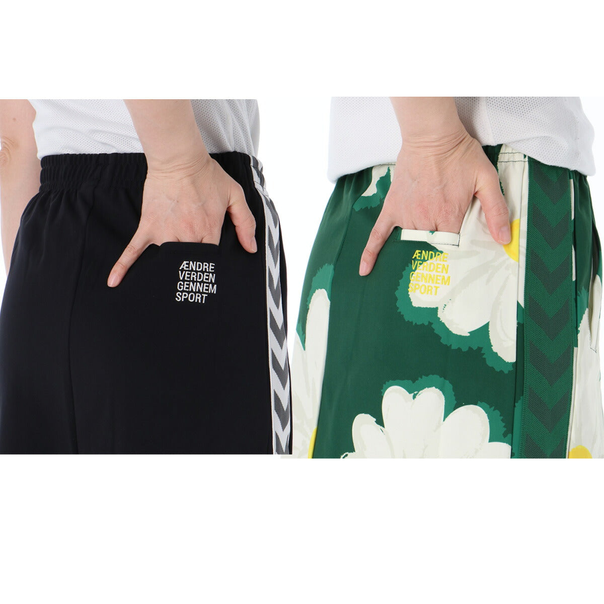 ヒュンメル スカート レディース hummel PLAY グリーン ブラック HLT2134P
