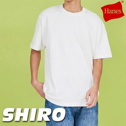 ヘインズ Tシャツ メンズ シロ SHIRO ホワイト HM1D201