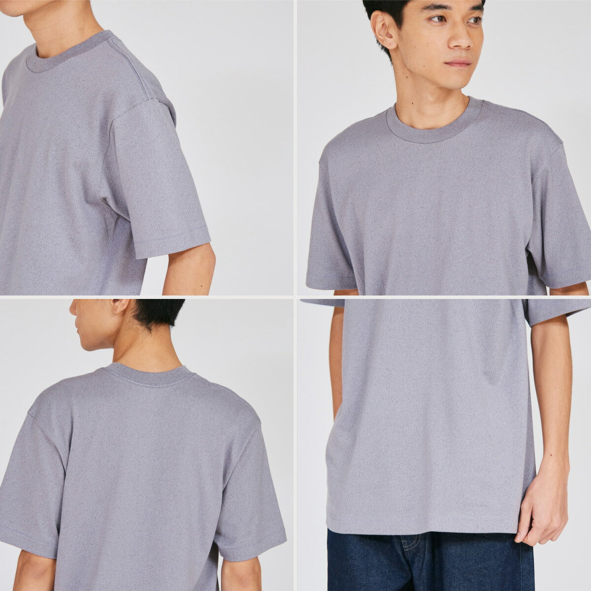 ヘインズ Tシャツ メンズ モク MOKU グレー HM1D203