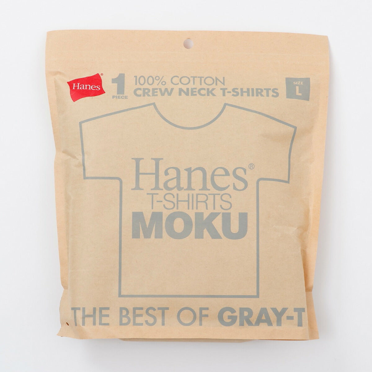 ヘインズ Tシャツ メンズ モク MOKU グレー HM1D203