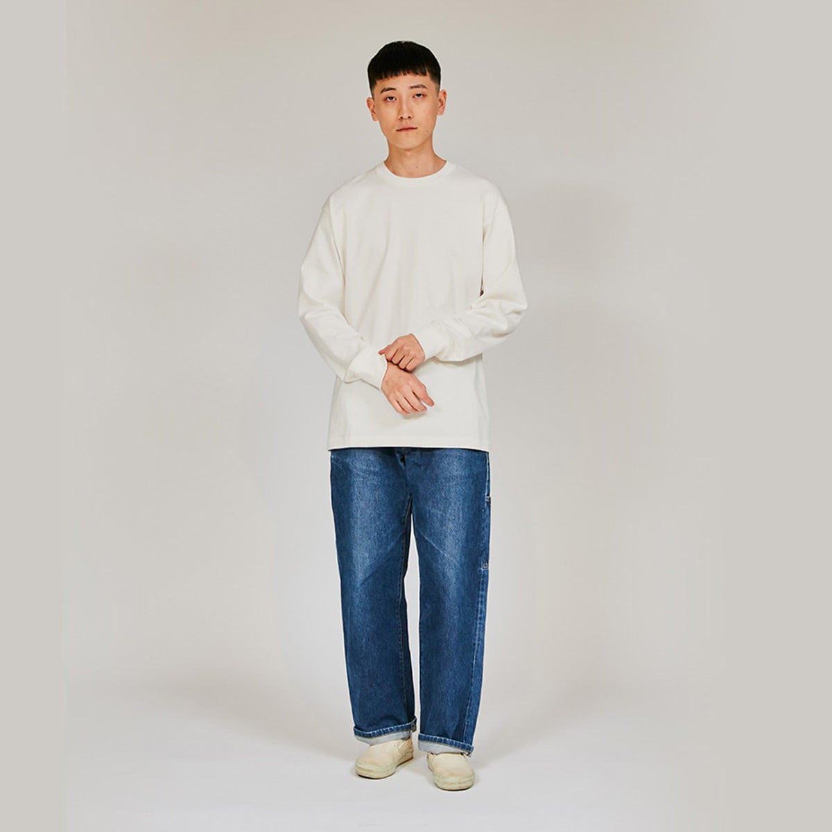 ヘインズ Tシャツ メンズ SHIRO しろ ホワイト HM4A201L