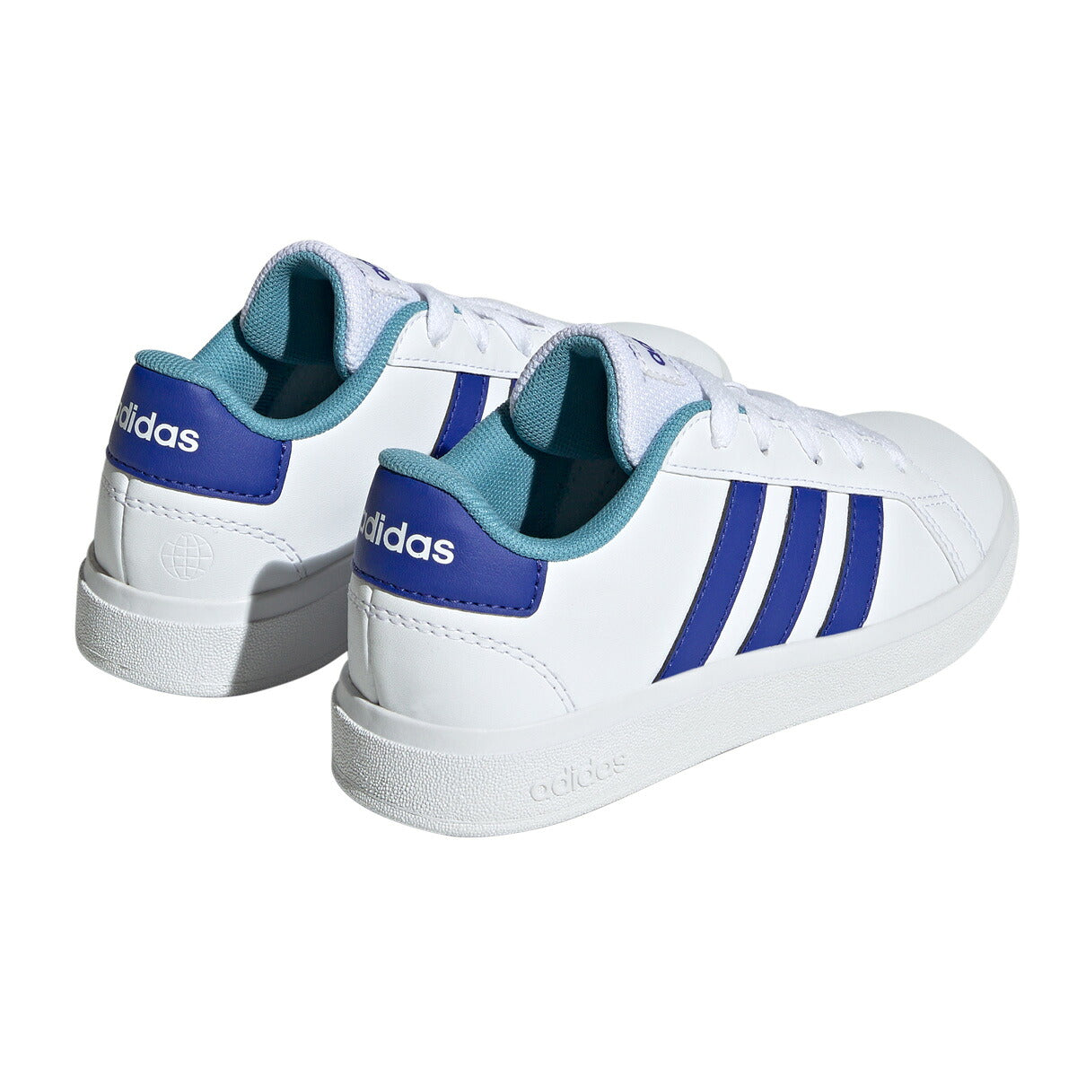 アディダス GRAND COURT 2.0 K グランドコート ライフスタイル テニス レースアップ シューズ ジュニア ブランド スニーカー adidas カジュアル 運動会 10003388 HP8908 白 ホワイト 男 女の子 キッズ