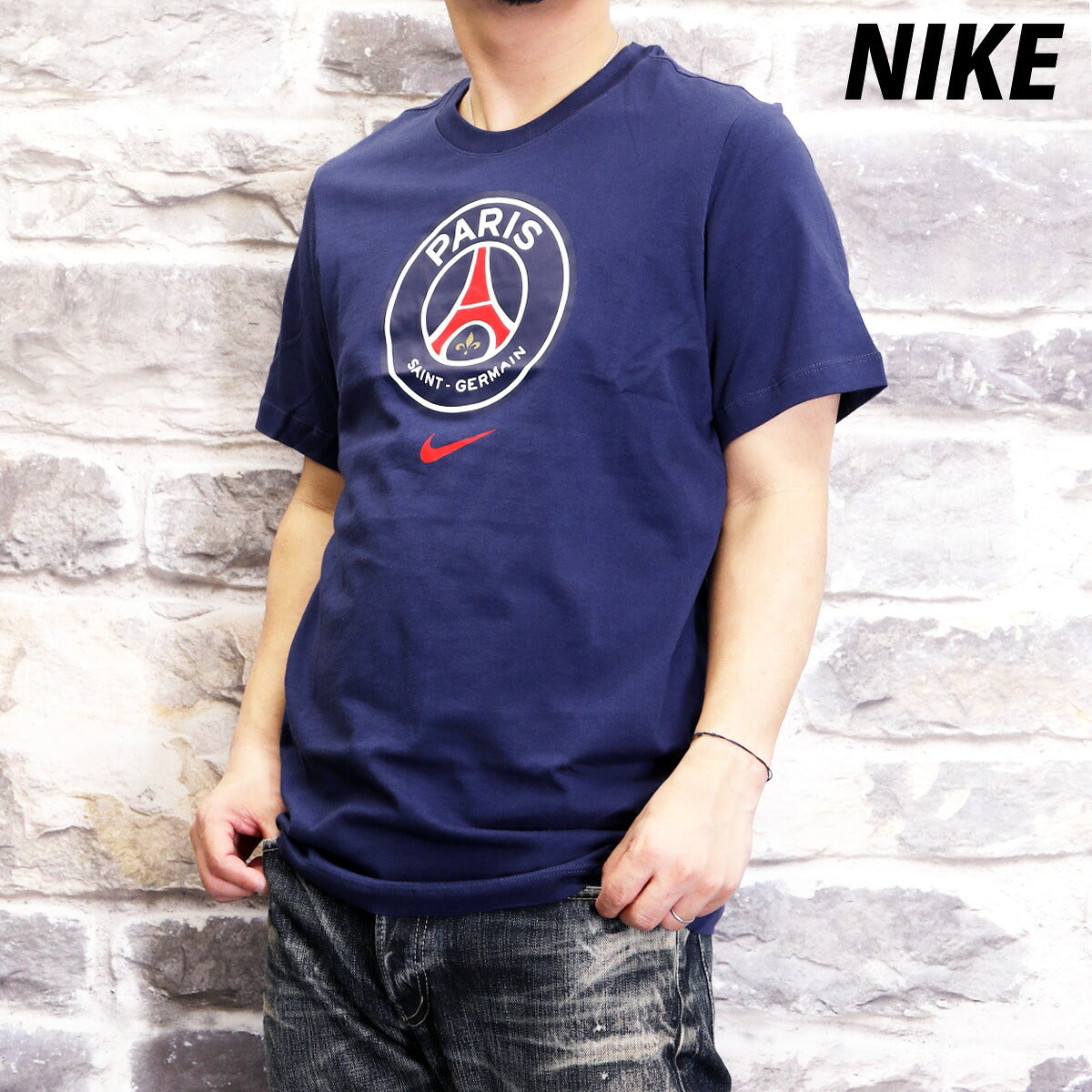 ナイキ Tシャツ メンズ パリサンジェルマン 紺 ネイビー HQ8329