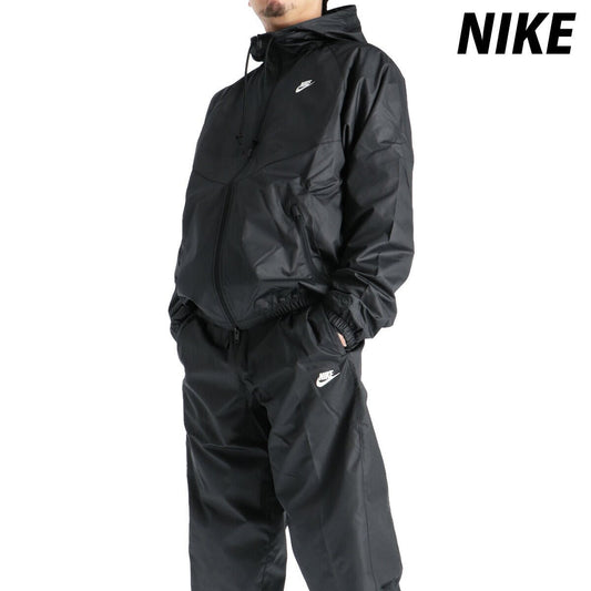 ナイキ ウインドブレーカー 上下 セットアップ メンズ ブランド NIKE 裏メッシュ 裏地付き フード付き フーディ フルジップ HV8370 010 黒 ブラック 新作 上下セット ウーブン woven 大きいサイズ 有 スポーツウェア トレーニングウェア スポーツ おしゃれ - 【公式】限定ジャージのタケスポ（Limited jersey takespo）