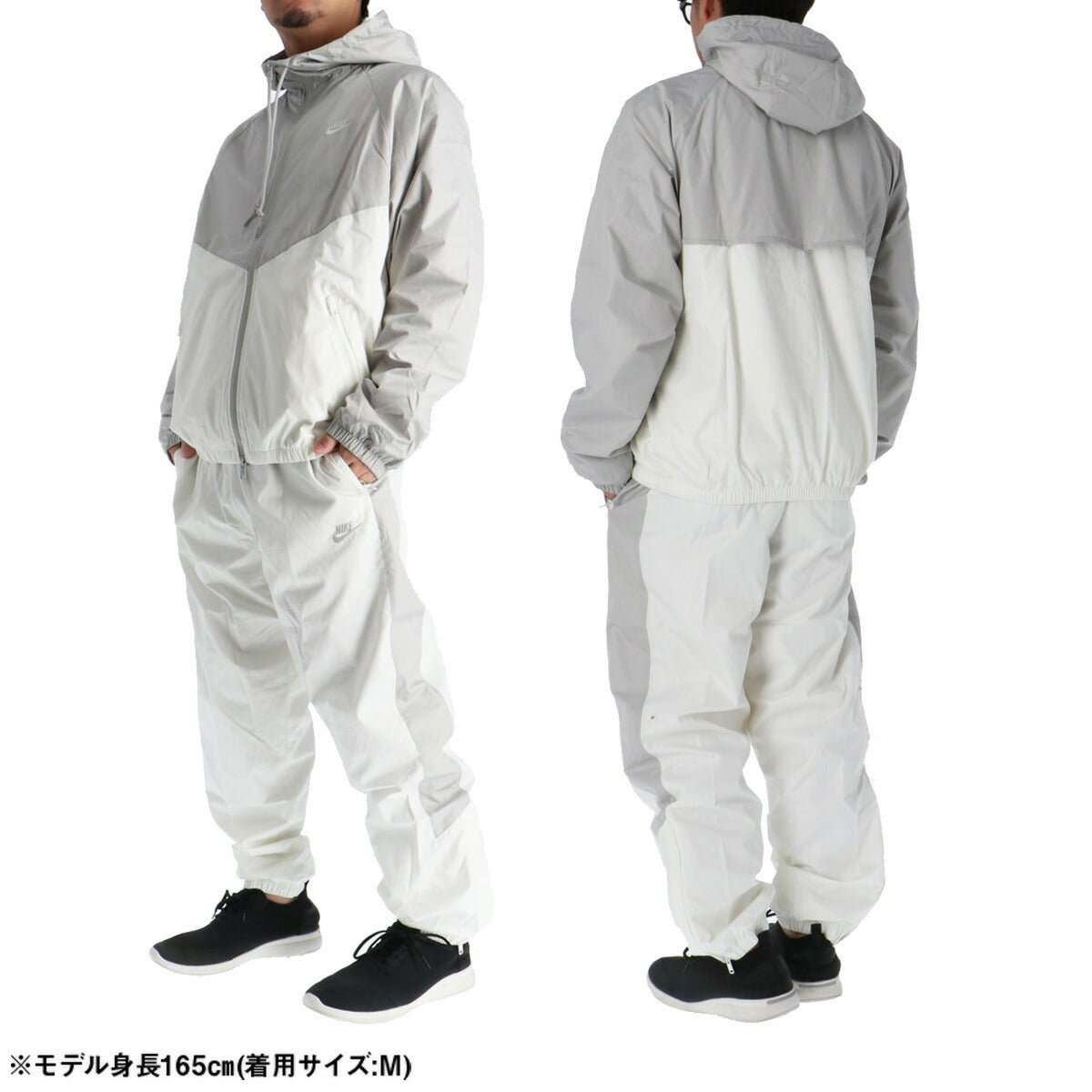 ナイキ ウインドブレーカー 上下 セットアップ メンズ ブランド NIKE 裏メッシュ 裏地付き フード付き フーディ フルジップ HV8370 012 白 ホワイト 新作 上下セット ウーブン woven 大きいサイズ 有 スポーツウェア トレーニングウェア スポーツ おしゃれ - 【公式】限定ジャージのタケスポ（Limited jersey takespo）