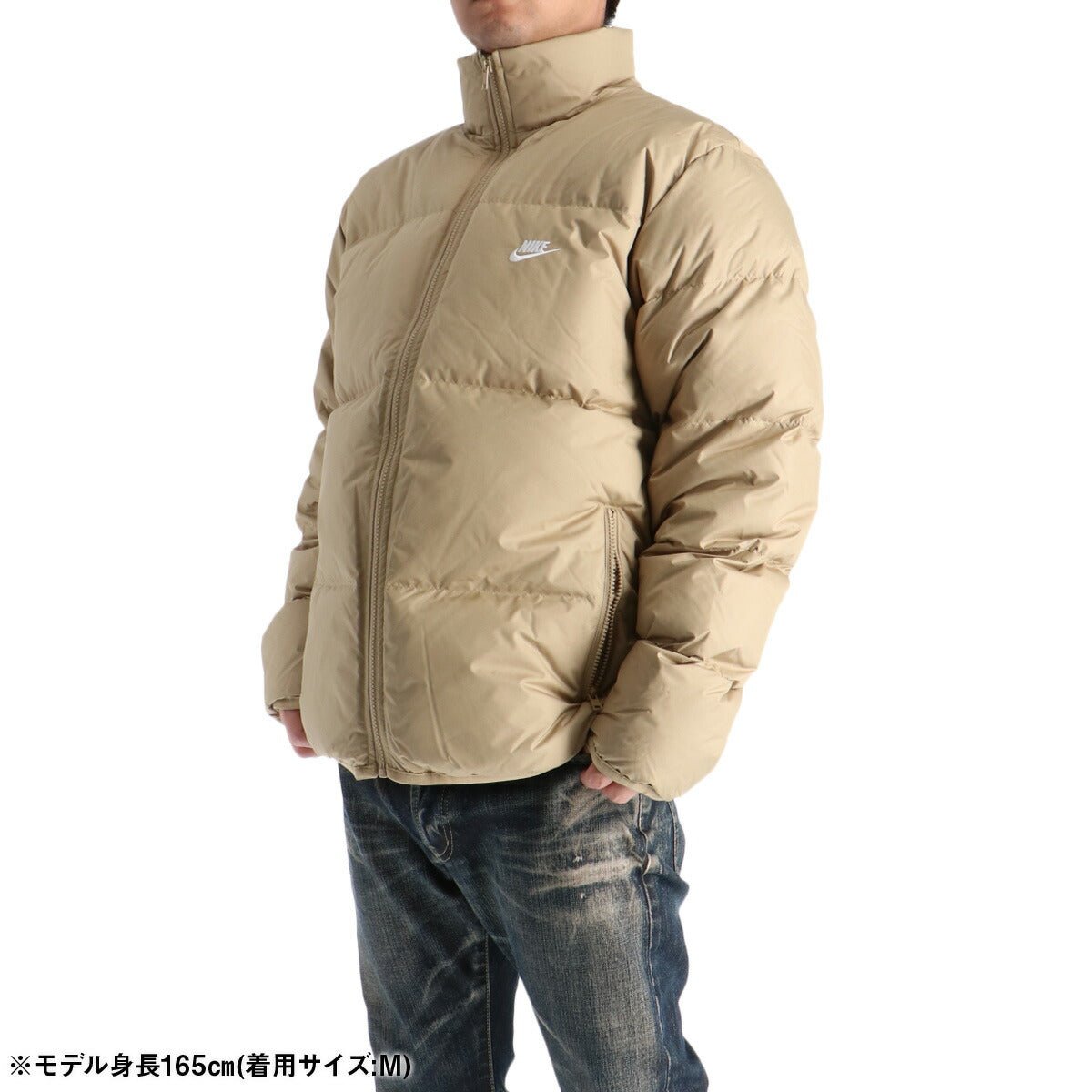 ナイキ クラブ ダウンジャケット メンズ ブランド NIKE ゆったり 保温 はっ水 撥水 IB2976 297 薄茶色 ベージュ 大きいサイズ 有 スポーツウェア トレーニングウェア スポーツ おしゃれ - 【公式】限定ジャージのタケスポ（Limited jersey takespo）