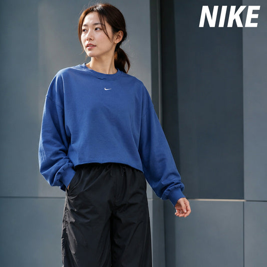 ナイキ スウェットシャツ レディース フレンチテリー 紺 ネイビー IF0229