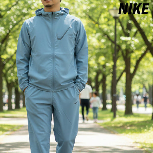 ナイキ クロス薄手 ジャージ 上下 セットアップ メンズ ブランド NIKE 速乾 吸水 吸汗 ドライ フード付き フーディ 軽量 IF2200 486 青 ブルー 上下セット 大きいサイズ 有 スポーツウェア トレーニングウェア スポーツ おしゃれ - 【公式】限定ジャージのタケスポ（Limited jersey takespo）