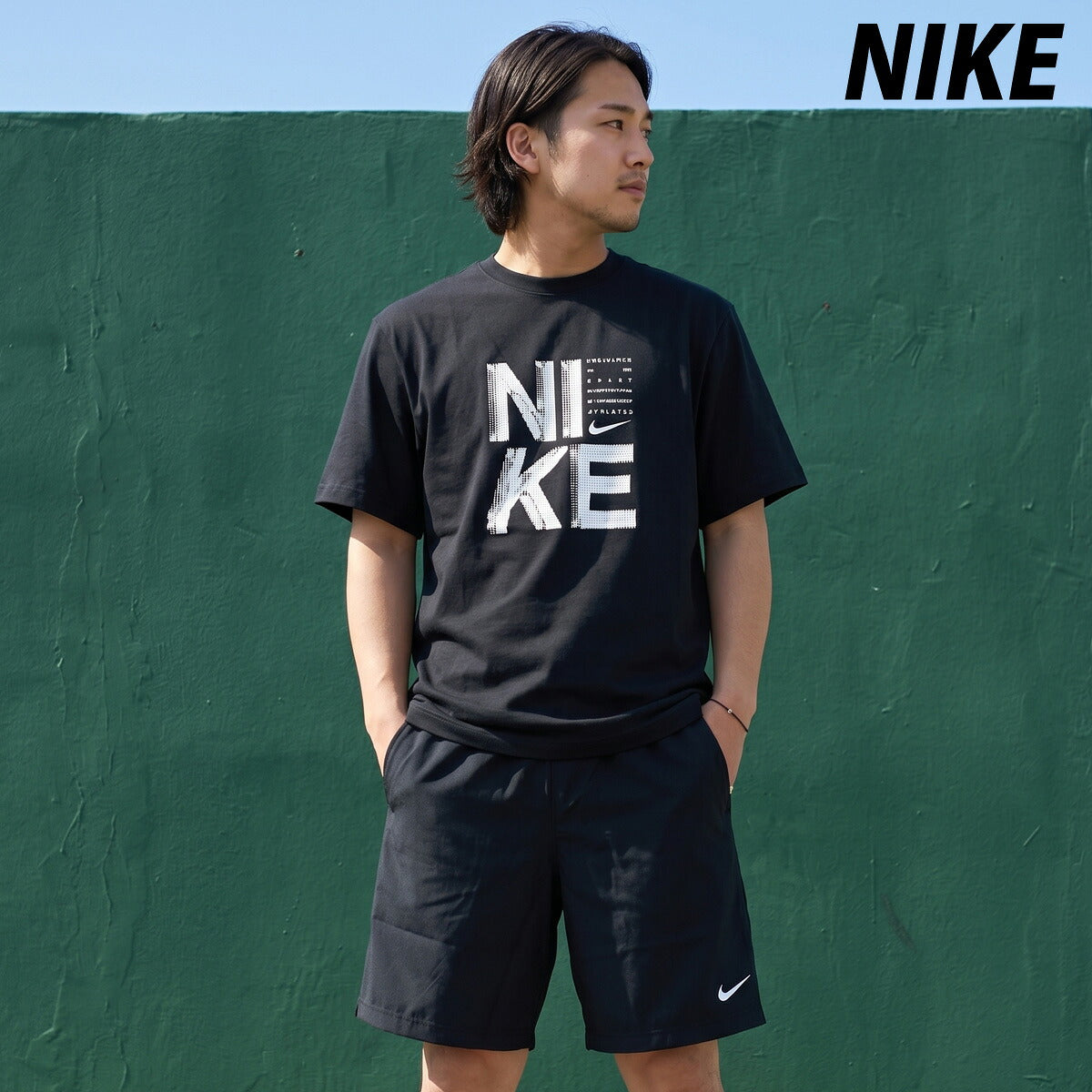 ナイキ Tシャツ ハーフパンツ 上下 メンズ 黒 ブラック IF2779