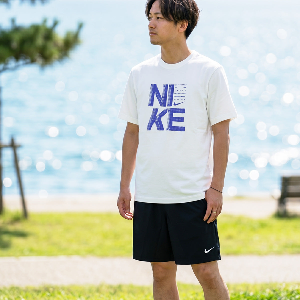 ナイキ Tシャツ ハーフパンツ 上下 メンズ 白 ホワイト IF2779