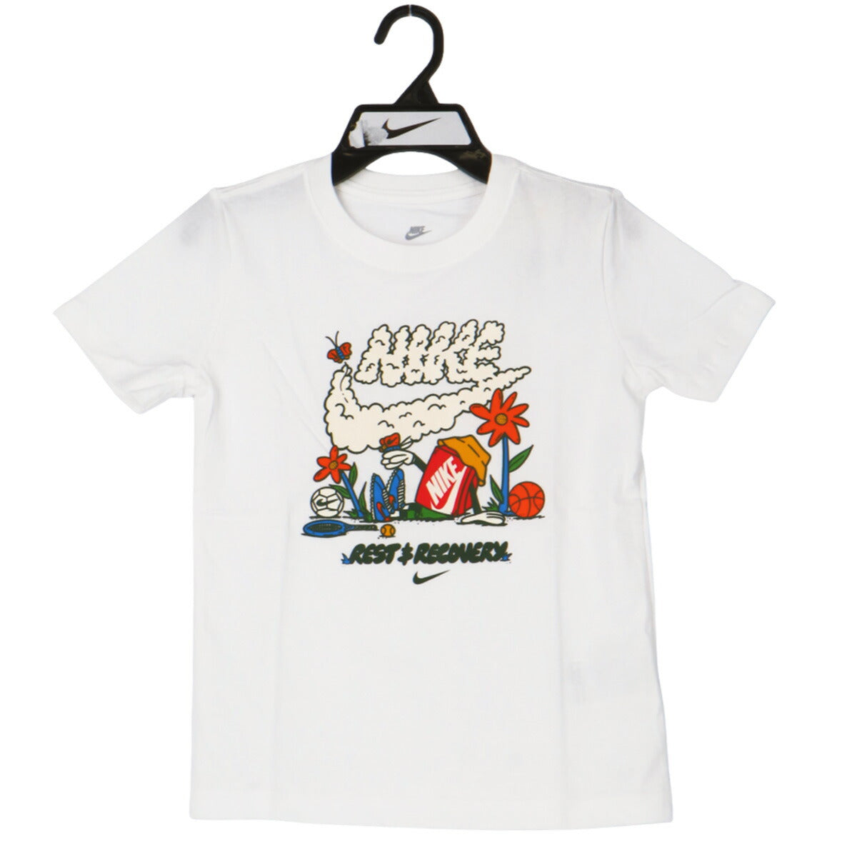 ナイキ 半袖 NSW Tシャツ ジュニア ブランド NIKE クルーネック コットン100 綿100 シューズボックス II9940 100 白 ホワイト 新作 男 女の子 キッズ 男の子 スポーツウェア トレーニングウェア スポーツ