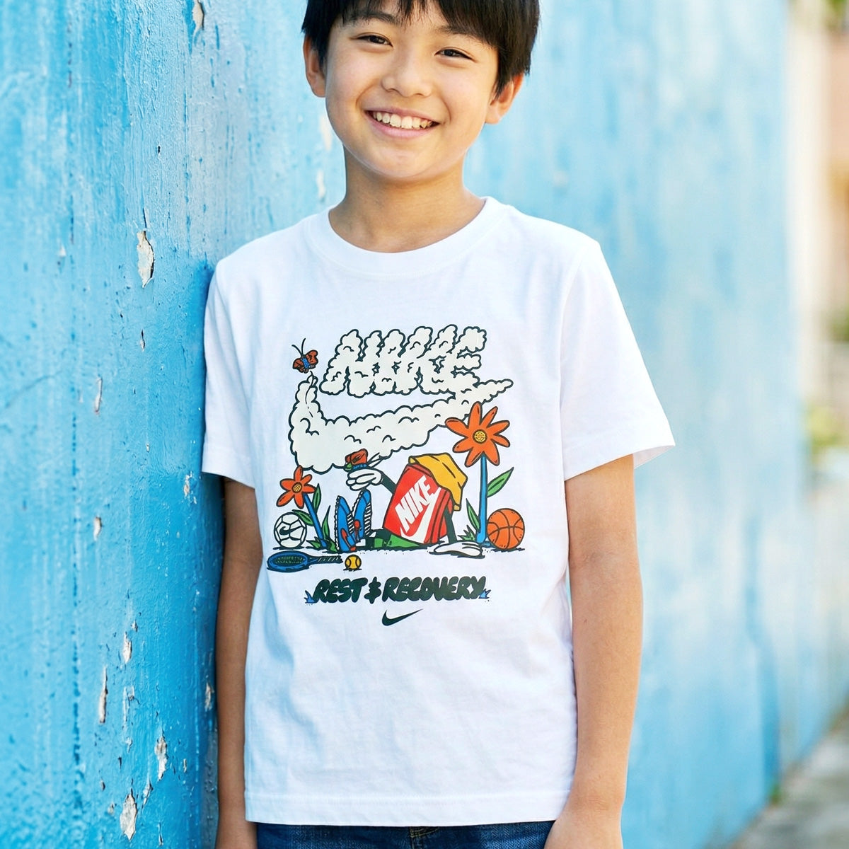 ナイキ 半袖 NSW Tシャツ ジュニア ブランド NIKE クルーネック コットン100 綿100 シューズボックス II9940 100 白 ホワイト 新作 男 女の子 キッズ 男の子 スポーツウェア トレーニングウェア スポーツ