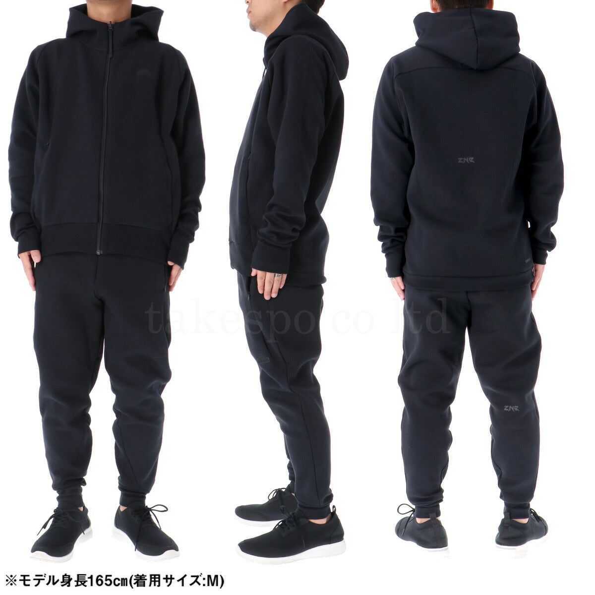 アディダス スウェット 上下 メンズ ZNE ブラック グレー ホワイト IKU93