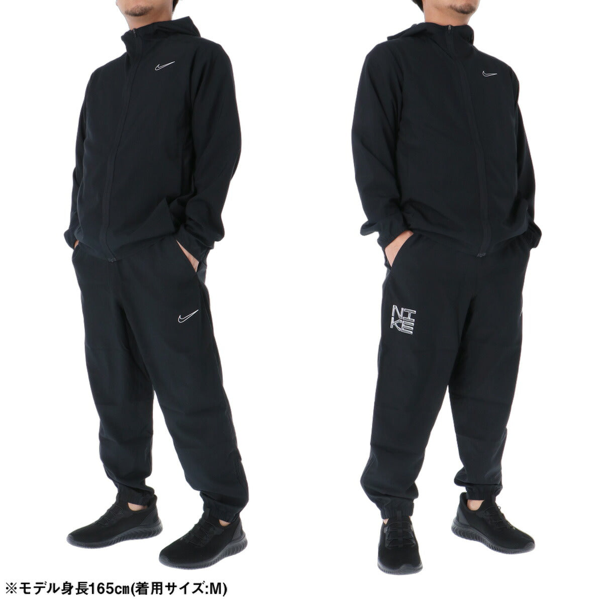 ナイキ 薄手 ジャージ 上下 メンズ セットアップ 軽量 バックプリント付き 吸汗 速乾 吸水 ドライ GFX ブランド NIKE IM3608 黒 ブラック クロス 上下セット 大きいサイズ 有 スポーツウェア