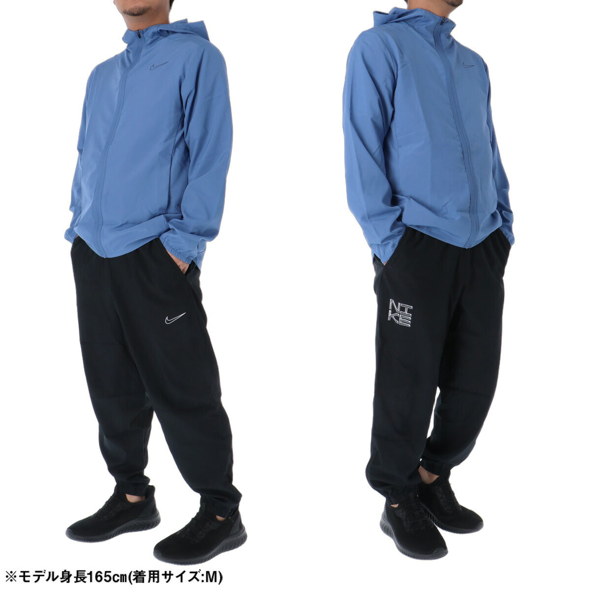 ナイキ 薄手 ジャージ 上下 メンズ セットアップ 軽量 バックプリント付き 吸汗 速乾 吸水 ドライ GFX ブランド NIKE IM3608 青 ブルー クロス 上下セット 大きいサイズ 有 スポーツウェア トレーニングウェア