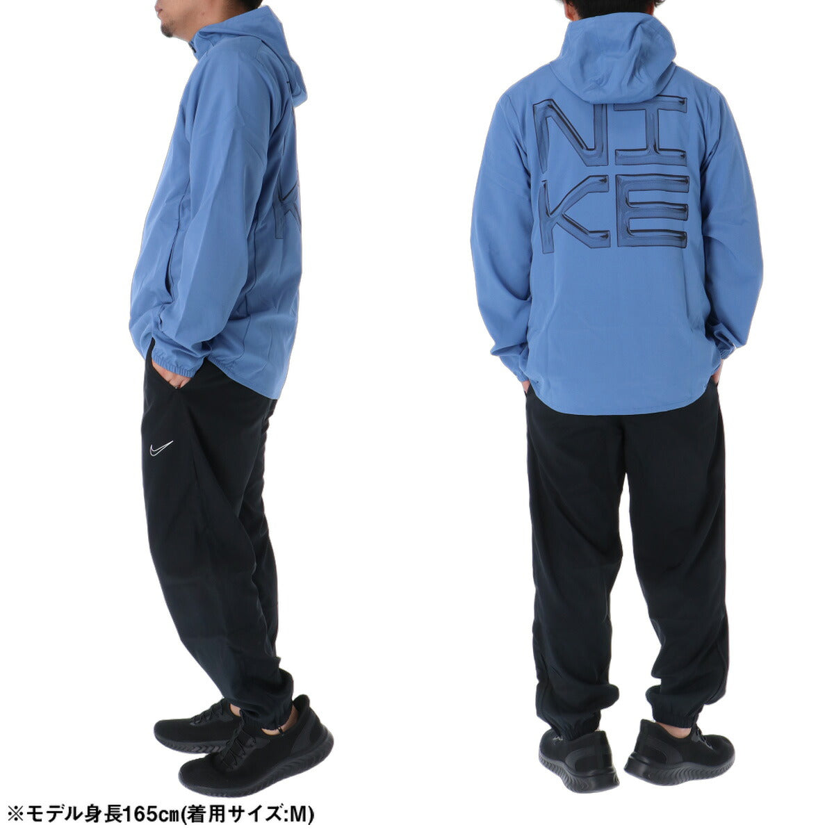 ナイキ 薄手 ジャージ 上下 メンズ セットアップ 軽量 バックプリント付き 吸汗 速乾 吸水 ドライ GFX ブランド NIKE IM3608 青 ブルー クロス 上下セット 大きいサイズ 有 スポーツウェア トレーニングウェア