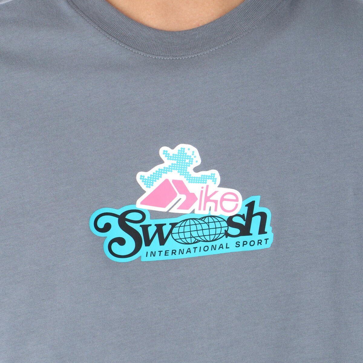 ナイキ 半袖 Tシャツ メンズ ブランド NIKE バックプリント付き コットン100 綿100 IM3730 065 3ds 灰色 グレー 大きいサイズ 有 スポーツウェア トレーニングウェア スポーツ おしゃれ
