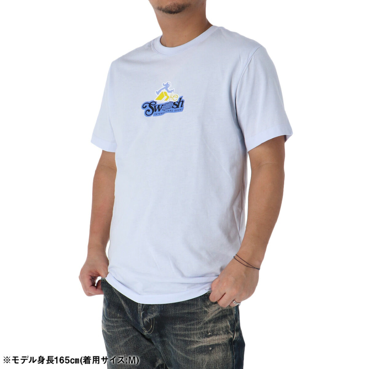 ナイキ 半袖 Tシャツ メンズ ブランド NIKE バックプリント付き コットン100 綿100 IM3730 085 青 ブルー 新作 大きいサイズ 有 スポーツウェア トレーニングウェア スポーツ おしゃれ