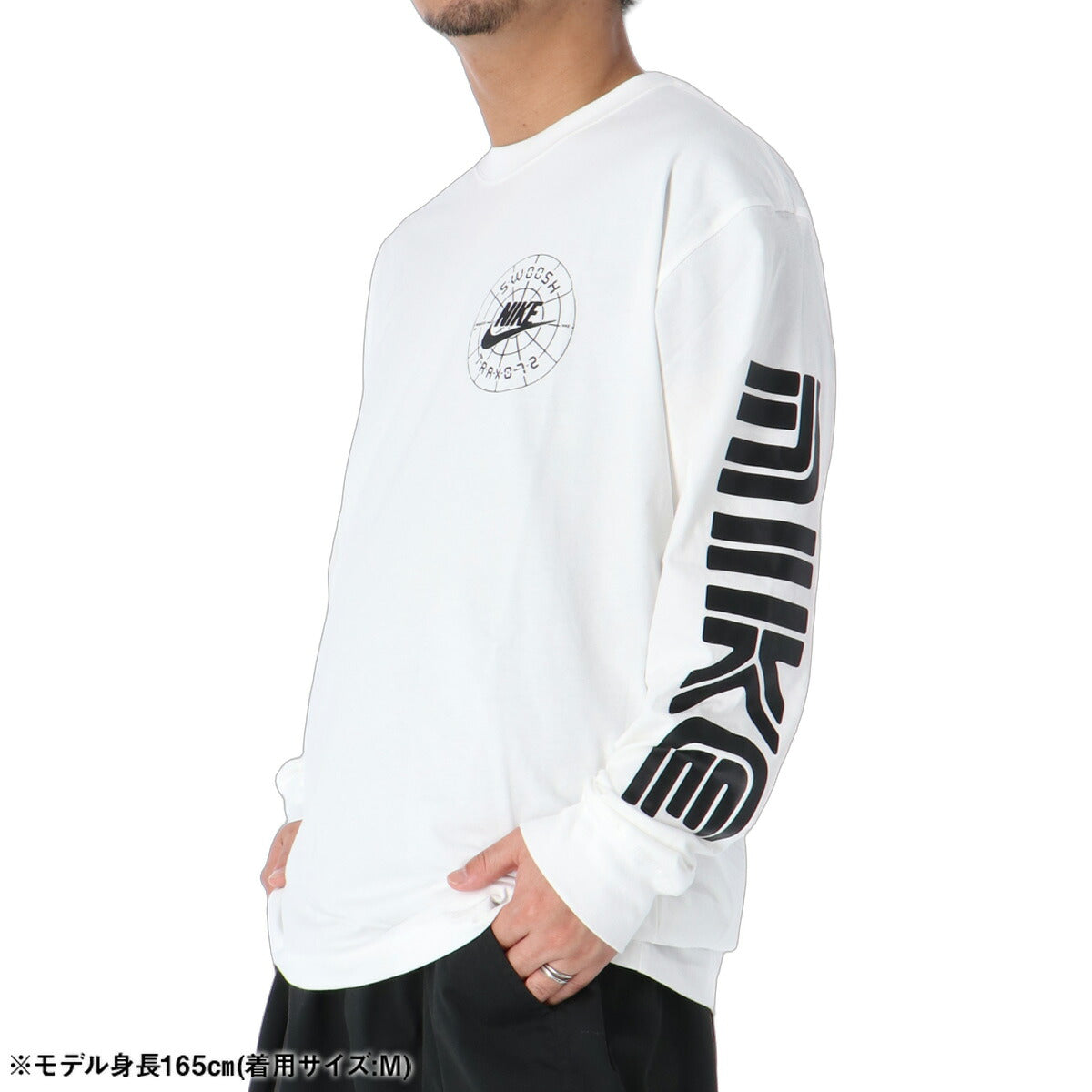 ロンT 長袖Tシャツ メンズ ブランド ナイキ スポーツ Tシャツ ロンティー ロングTシャツ 長袖 NIKE バックプリント コットン100% 綿100% IM5618 白 ホワイト 大きいサイズ 有 スポーツウェア