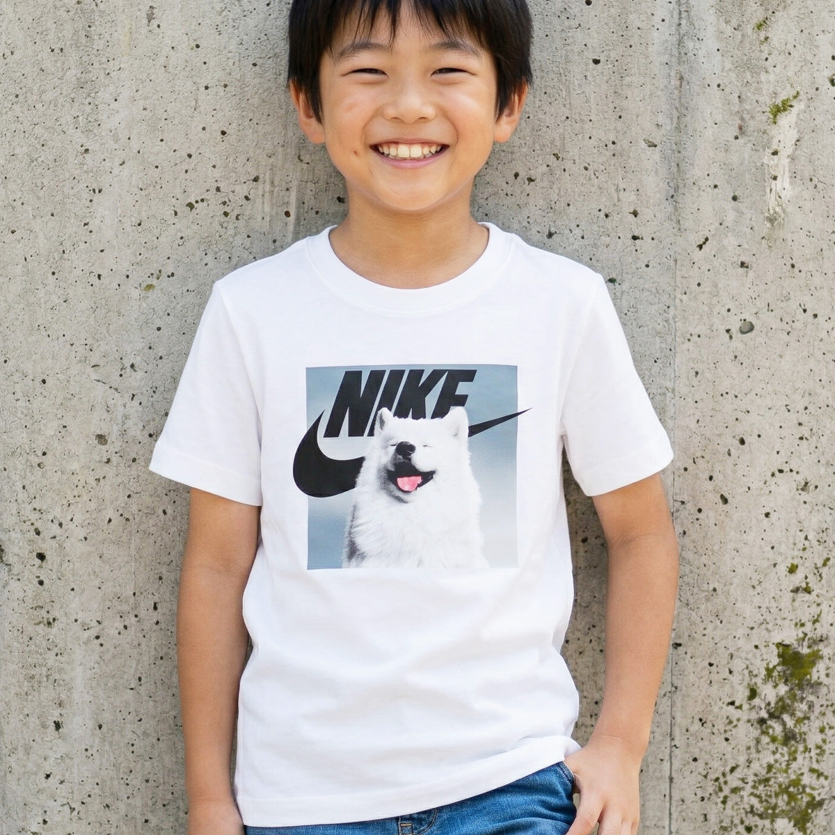 ナイキ Tシャツ ジュニア NSW TEE 白 ホワイト IO1977