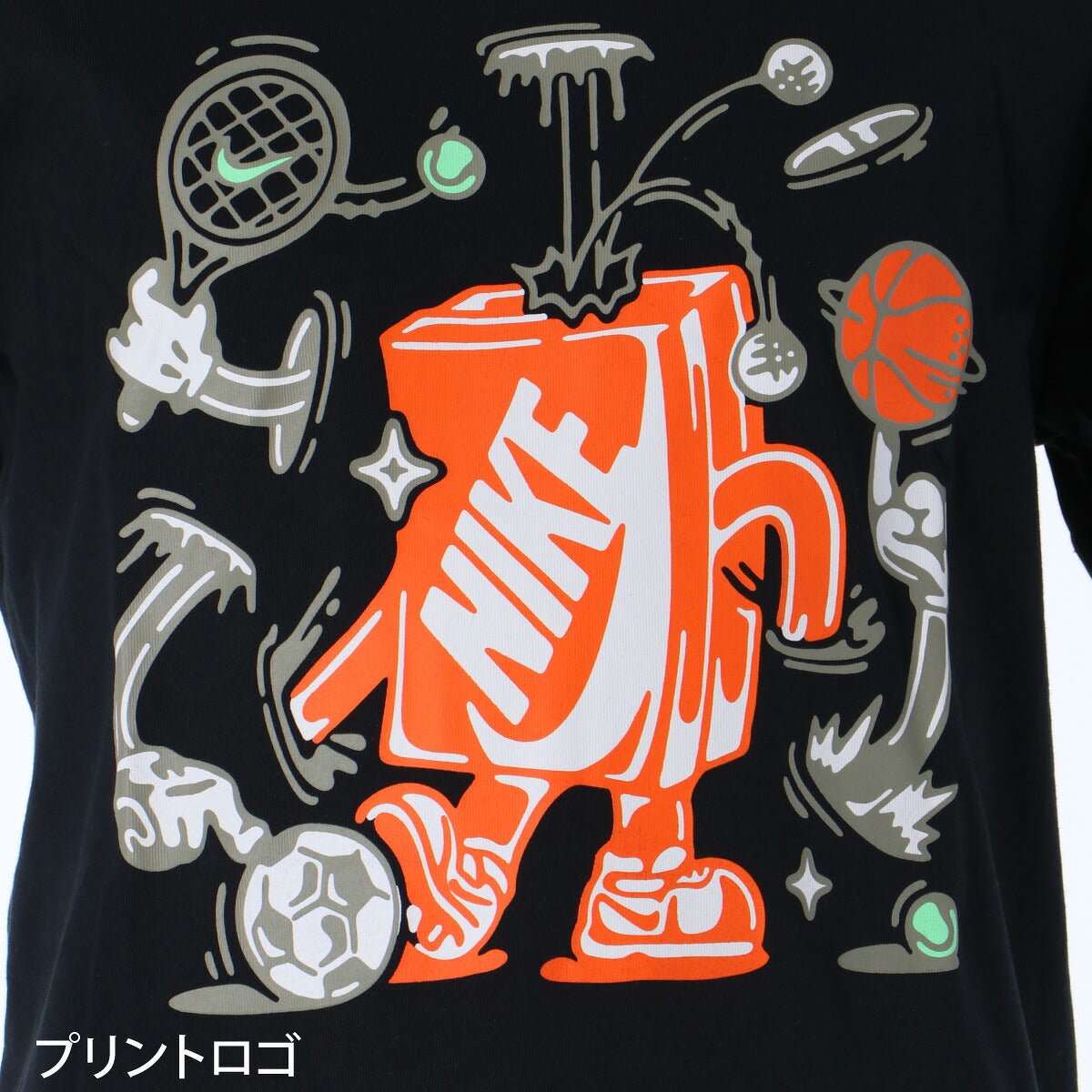 ナイキ 半袖 Tシャツ ジュニア ブランド NIKE コットン100 綿100 シューズボックス IO1995 010 黒 ブラック 新作 男 女の子 キッズ 男の子 スポーツウェア トレーニングウェア スポーツ おしゃれ