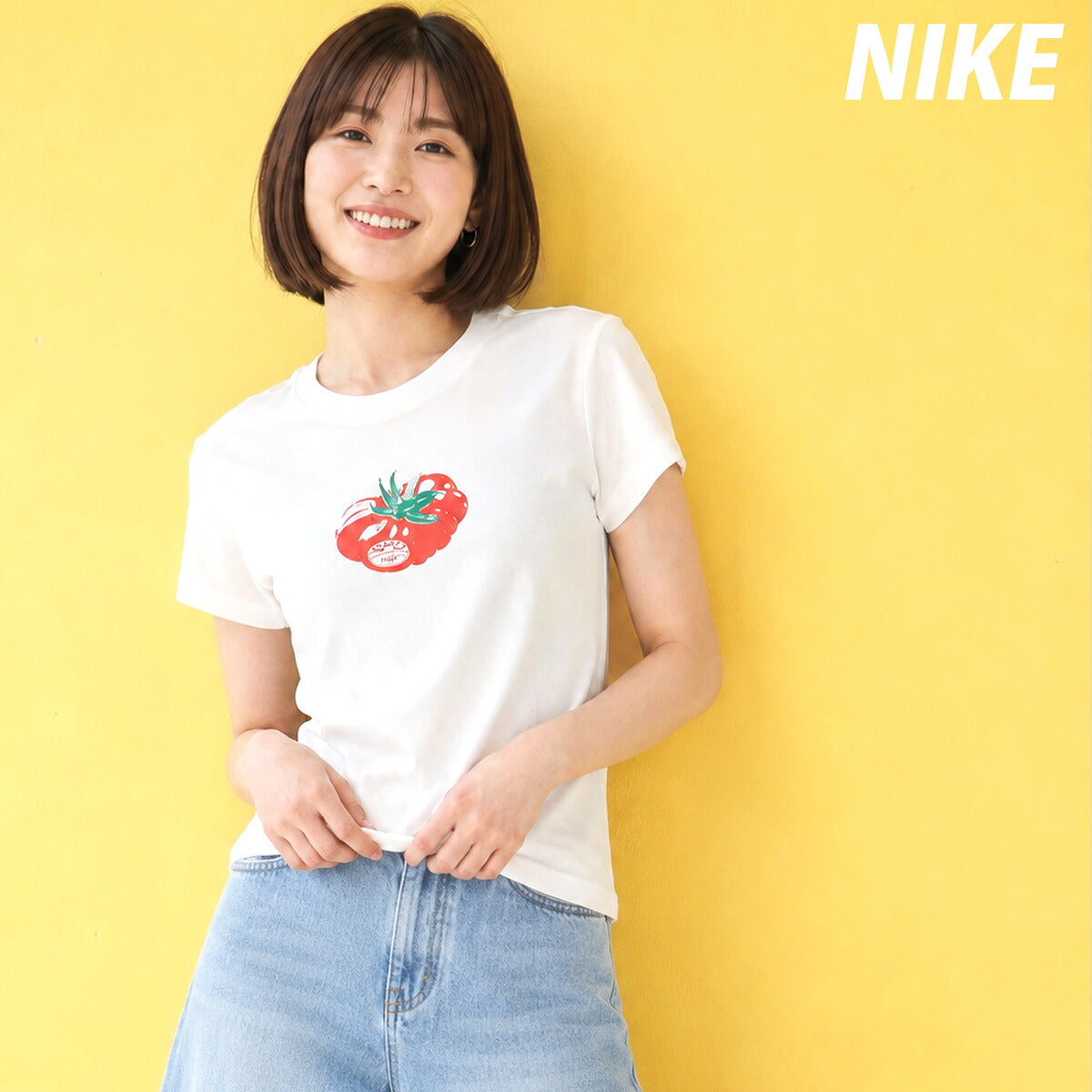 ナイキ Tシャツ レディース 白 ホワイト IO3532