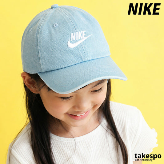 ナイキ キャップ クラブ 帽子 ジュニア ブランド NIKE デニム IO8231 429 青 ブルー 新作 男 女の子 キッズ スポーツ おしゃれ
