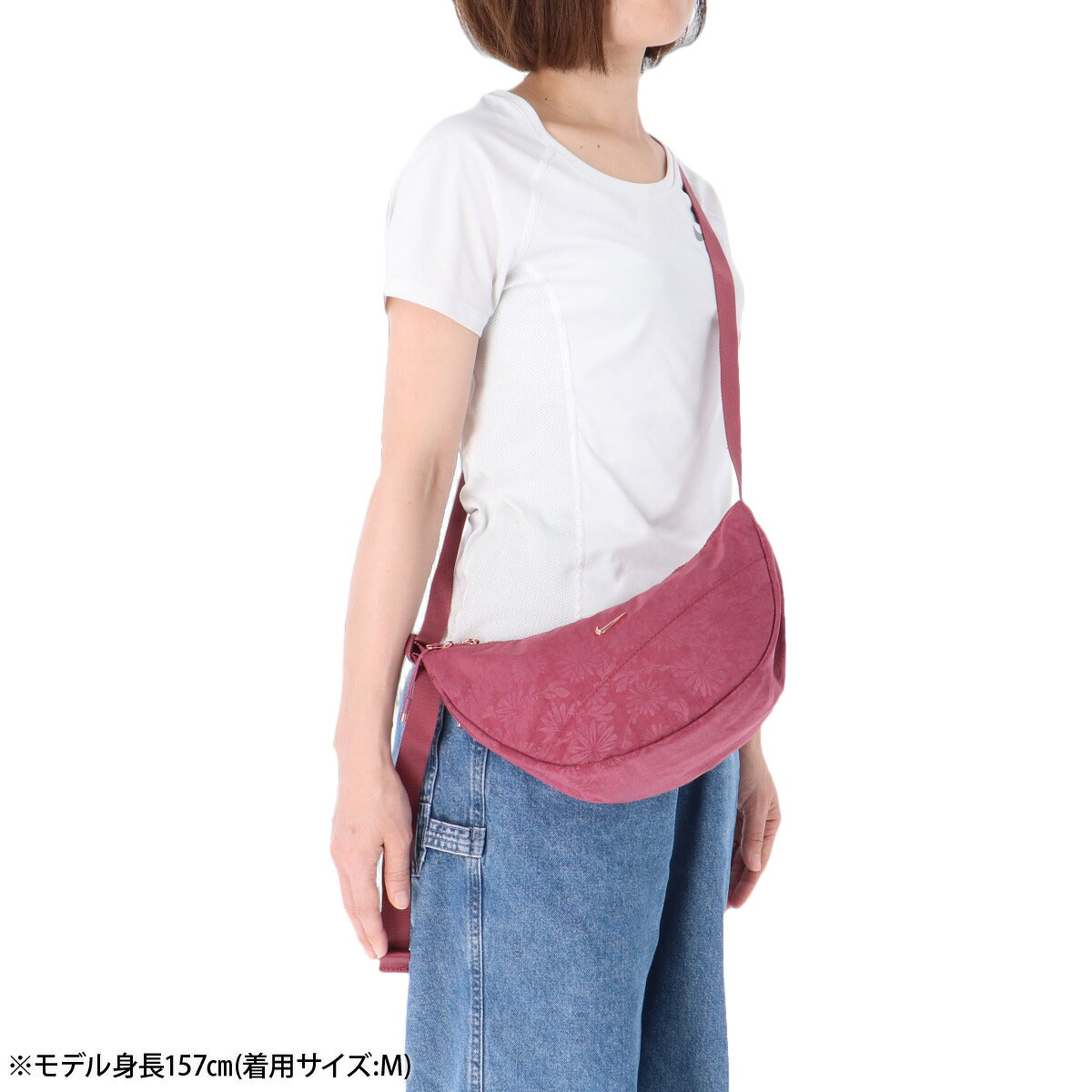 ナイキ バッグ メンズ レディース ブランド ボディバッグ 軽量 花柄 ショルダーバッグ 斜め掛け カバン バック フローラル 桃色 ピンク NIKE IQ1268 スポーツ おしゃれ 新作