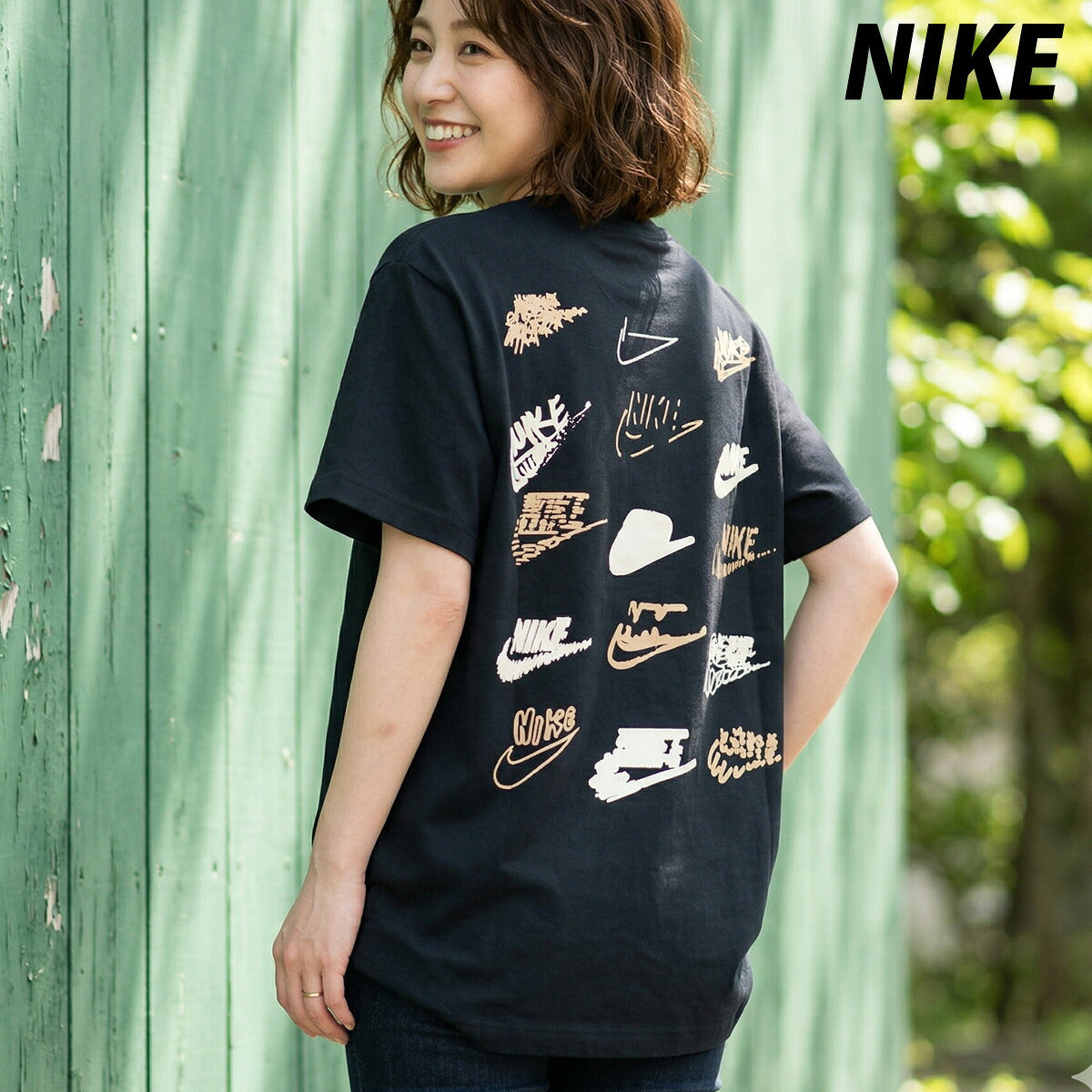 ナイキ Tシャツ レディース NSW 黒 ブラック IR7833