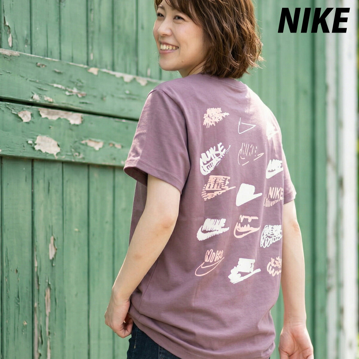 ナイキ Tシャツ レディース NSW 赤 レッド IR7833