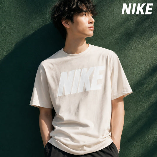 ナイキ 半袖 Tシャツ メンズ ブランド NIKE コットン100 綿100 IU0795 104 薄茶色 ベージュ 大きいサイズ 有 スポーツウェア トレーニングウェア スポーツ おしゃれ