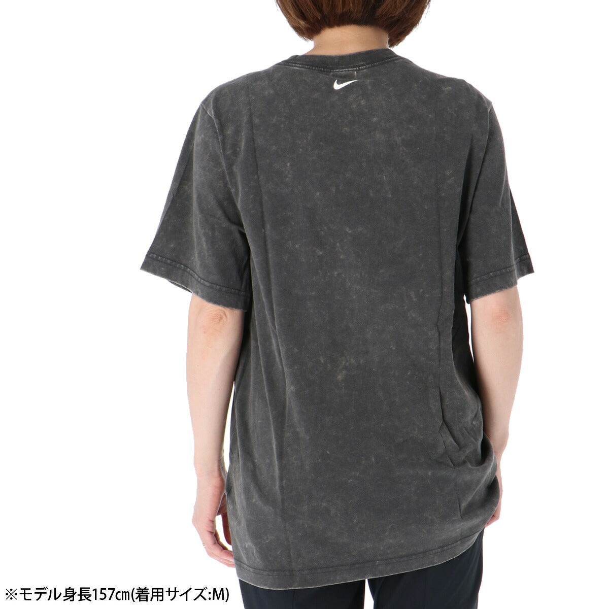 ナイキ 半袖 Tシャツ レディース ブランド NIKE コットン100 綿100 ヴィンテージ風 ゆったり ビッグシルエット 体型カバー IW1198 060 灰色 グレー 新作 ウィメンズ かわいい 大きいサイズ 有 トップス ウォーキング