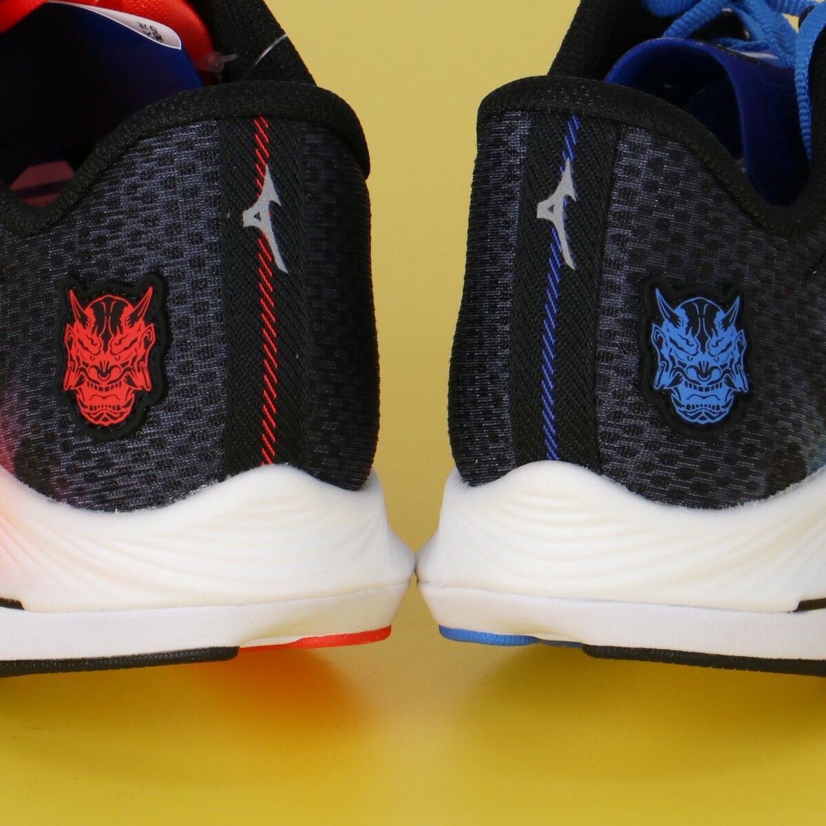 ミズノ シューズ メンズ レディース ブランド 鬼柄 鬼速い 2E ウエーブリベリオンフラッシュ2 軽量 厚底 ランニングシューズ ジョギングシューズ ウォーキングシューズ ランニング マラソン スニーカー オニハヤイ Mizuno J1GC2417 スポーツ おしゃれ 新作 あす楽 - 【公式】限定ジャージのタケスポ（Limited jersey takespo）