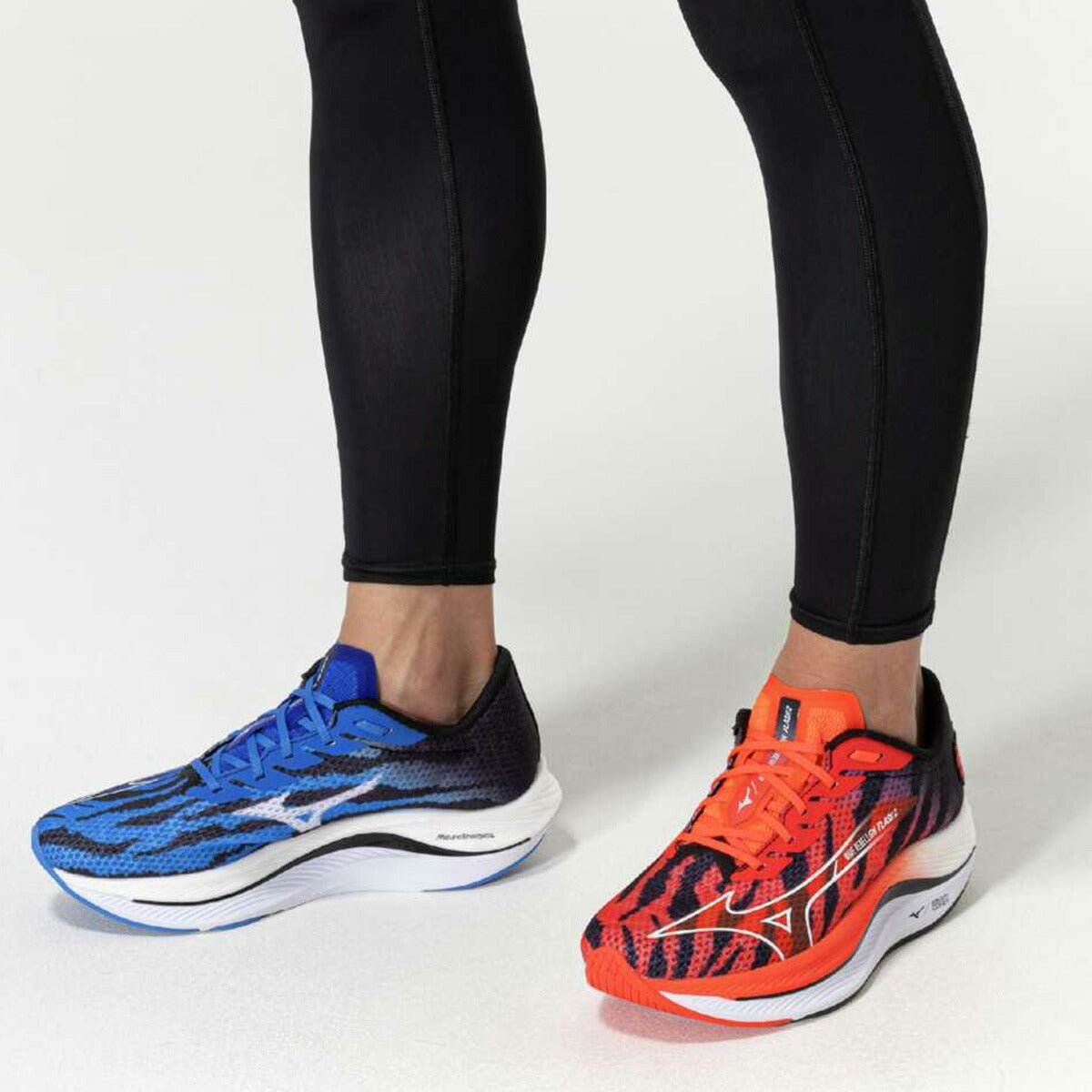 ミズノ シューズ メンズ レディース ブランド 鬼柄 鬼速い 2E ウエーブリベリオンフラッシュ2 軽量 厚底 ランニングシューズ ジョギングシューズ ウォーキングシューズ ランニング マラソン スニーカー オニハヤイ Mizuno J1GC2417 スポーツ おしゃれ 新作 あす楽 - 【公式】限定ジャージのタケスポ（Limited jersey takespo）