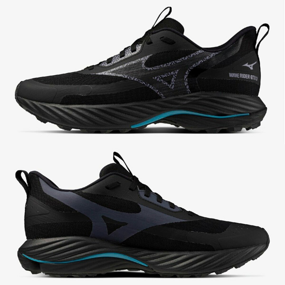 ミズノ シューズ メンズ レディース ブランド ゴアテックス 防水 トレイル トレラン ランシュー 黒 夜ラン リフレクター ランニングシューズ ウォーキングシューズ ランニング マラソン スニーカー ウエーブライダーGTX 3 Mizuno J1GC2577 スポーツ おしゃれ 新作 あす楽 - 【公式】限定ジャージのタケスポ（Limited jersey takespo）
