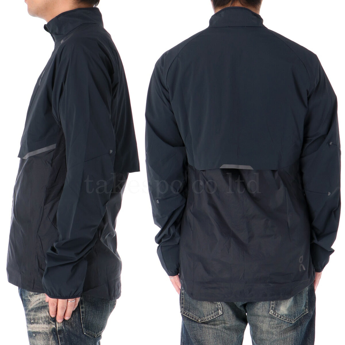 オン ウインドジャケット メンズ Weather Jacket ウェザージャケット ホワイト ブラック JACKET1M