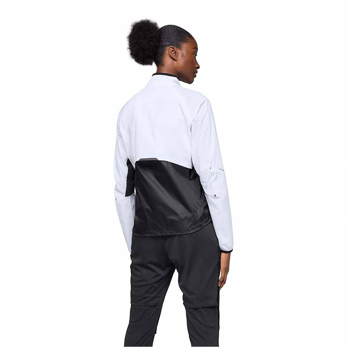 オン ウインドジャケット レディース ウェザージャケット ブラック ホワイト JACKET1W