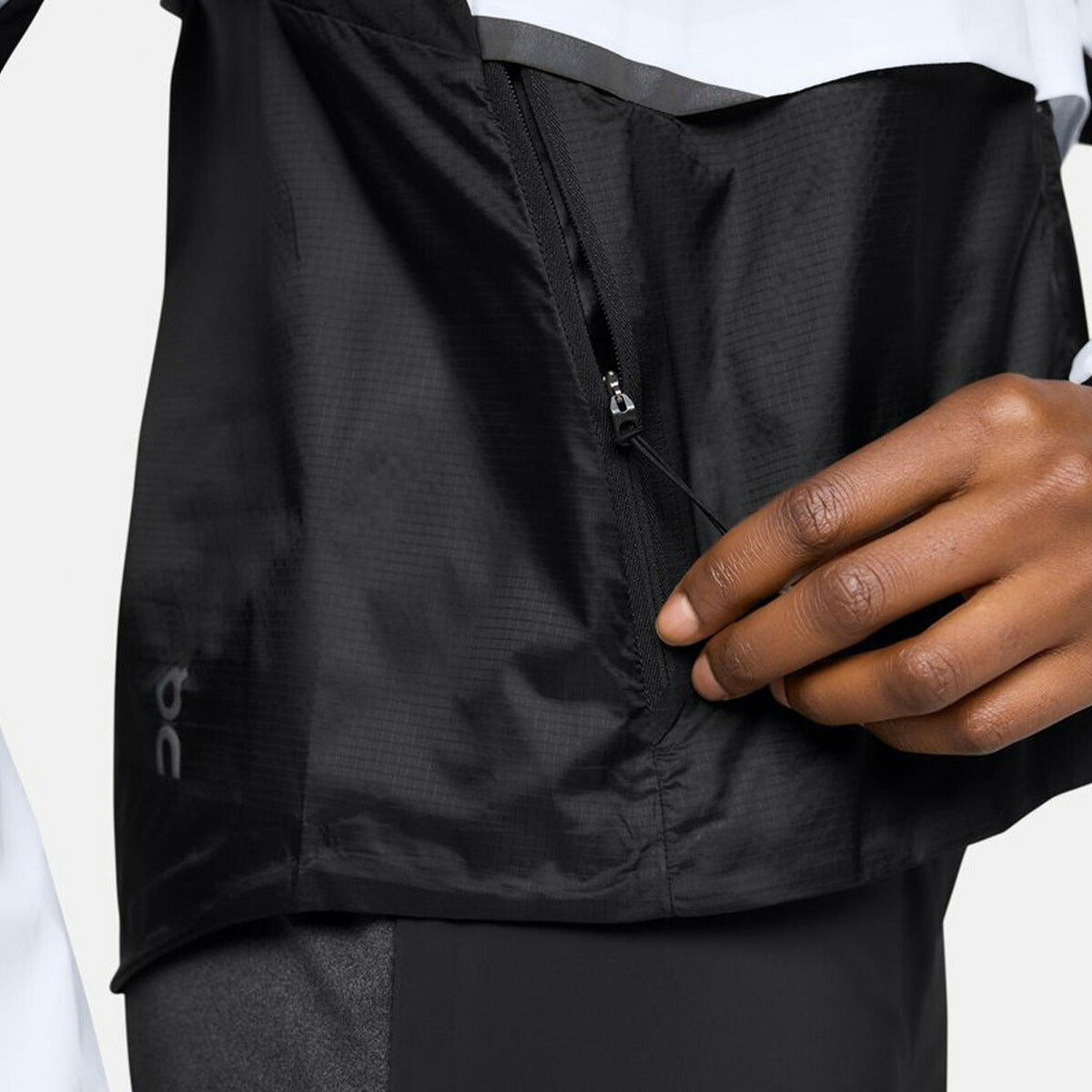 オン ウインドジャケット レディース ウェザージャケット ブラック ホワイト JACKET1W