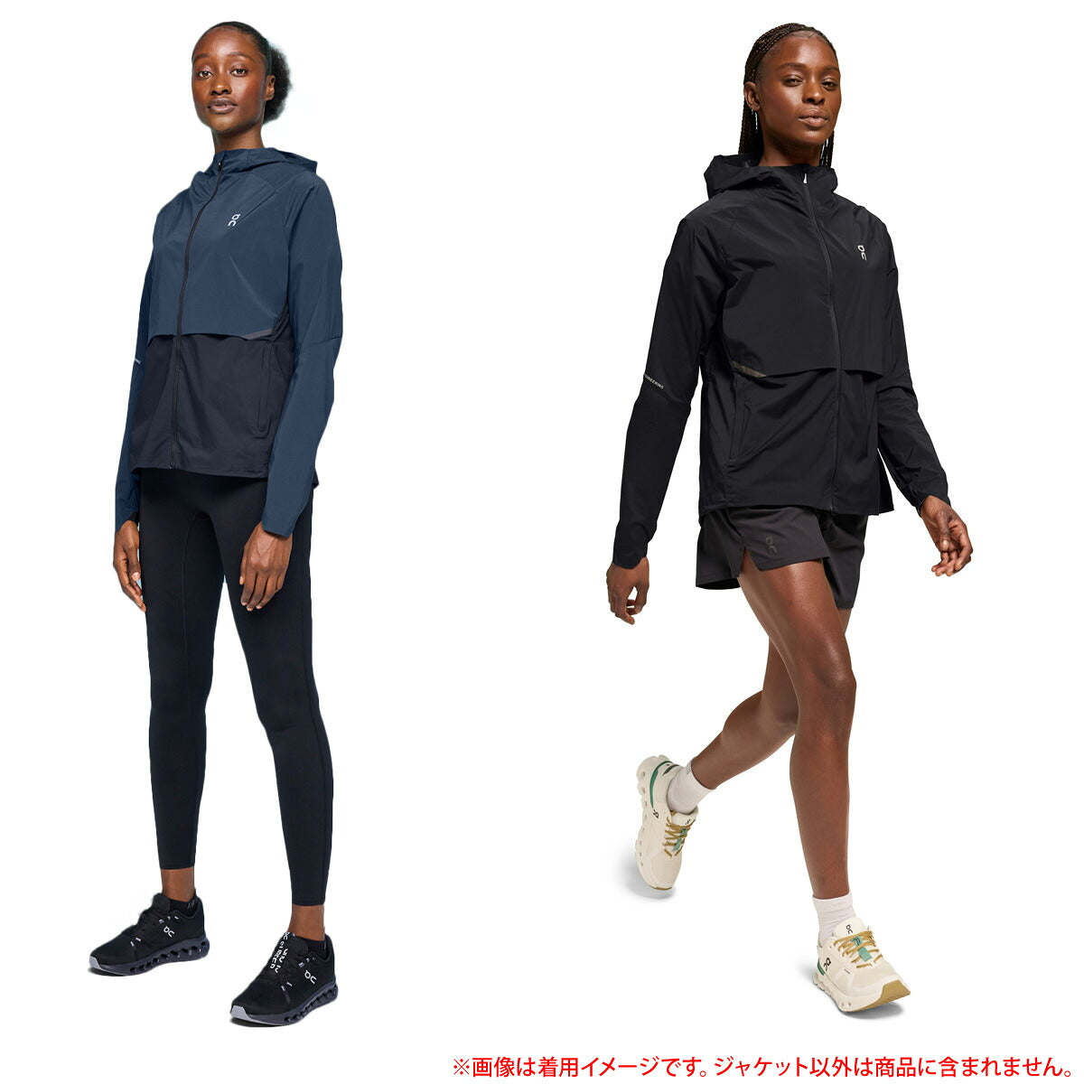オン ウインドジャケット レディース コアジャケット ブラック ネイビー JACKET2W