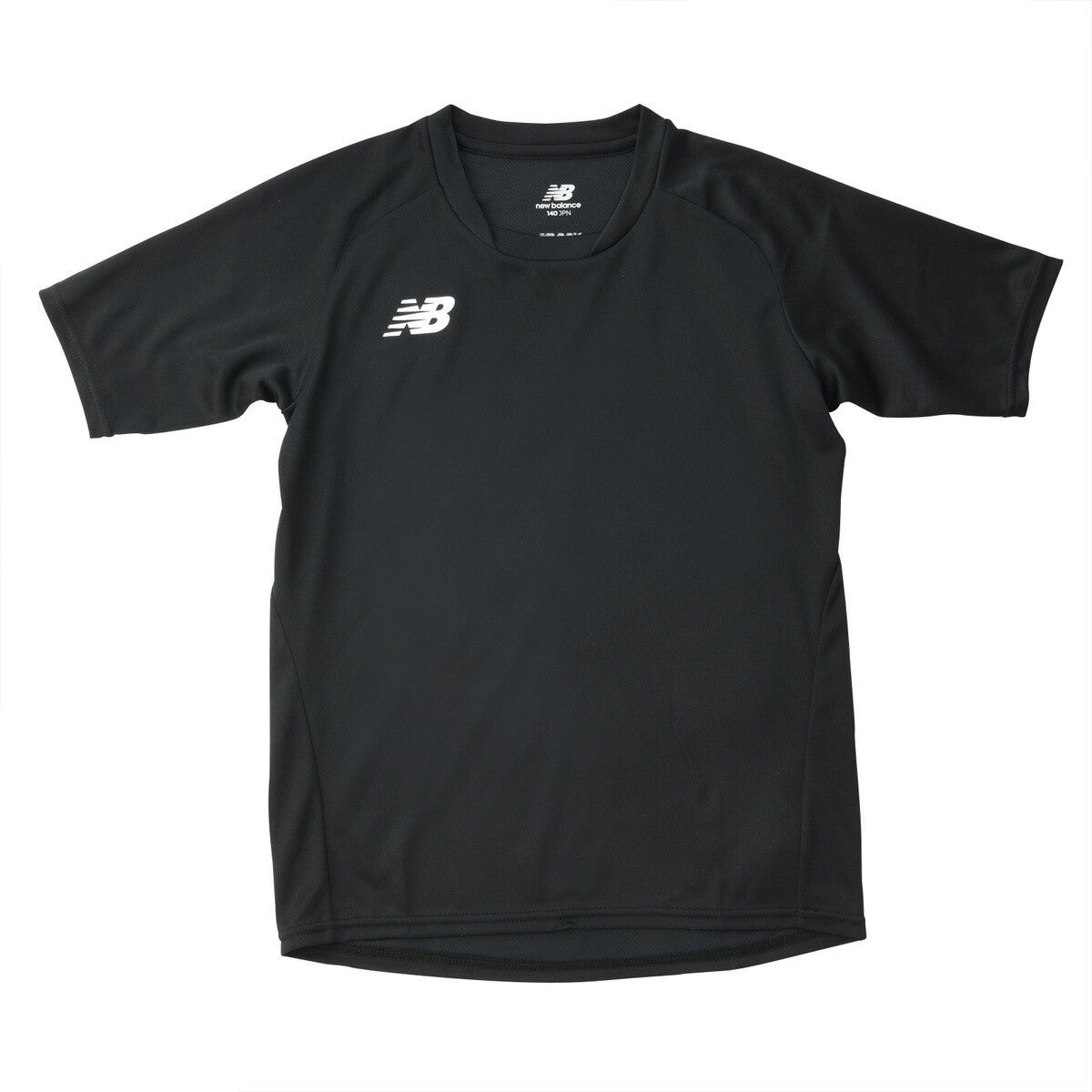 ニューバランス 半袖 吸汗 速乾 ゲームシャツ Tシャツ ジュニア ブランド newbalance サッカー ワンポイント フットボール フットサル ドライ JJTF0487 BK 黒 ブラック 男 女の子 キッズ 男の子 プラクティスシャツ プラシャツ スポーツウェア トレーニングウェア スポーツ おしゃれ - 【公式】限定ジャージのタケスポ（Limited jersey takespo）