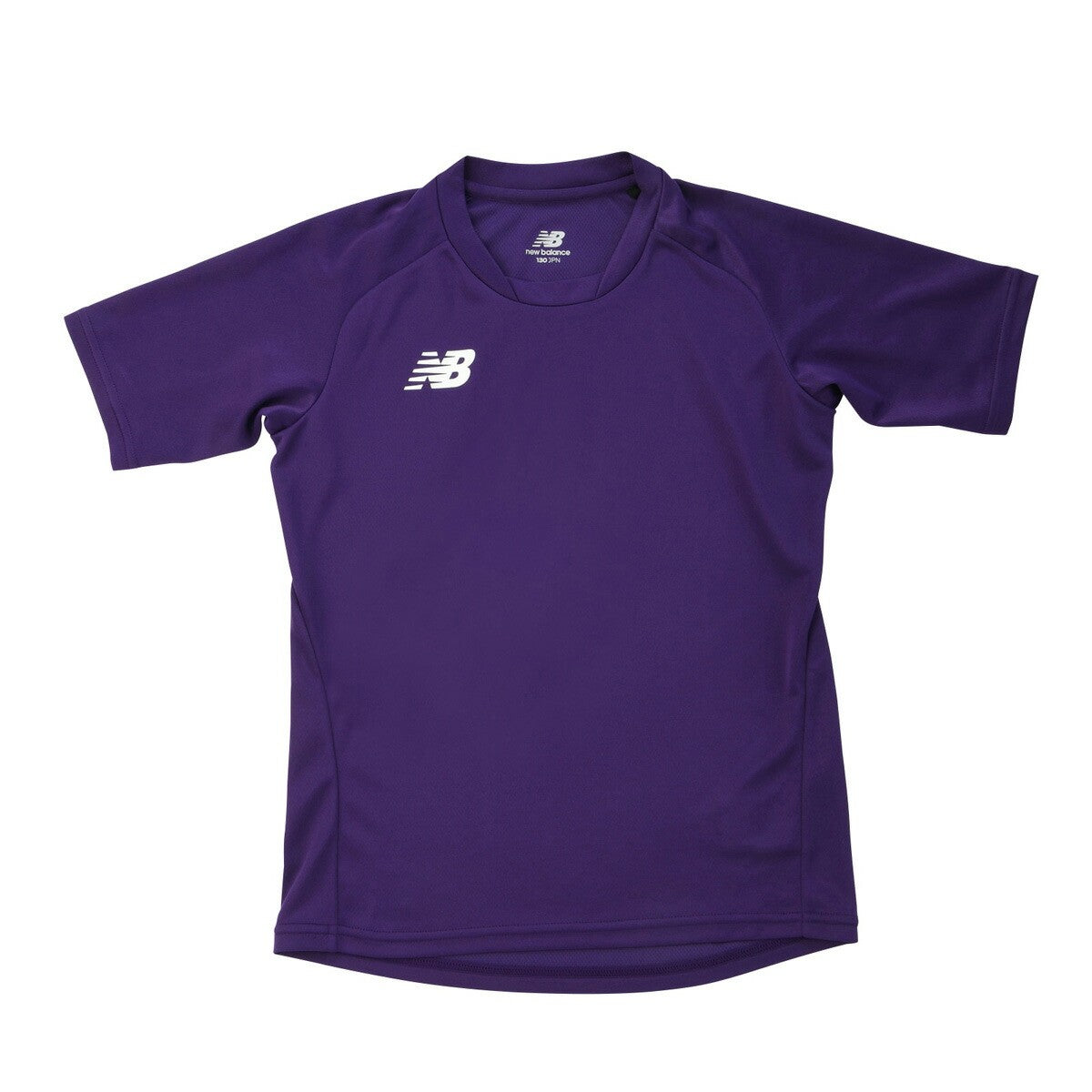 ニューバランス Tシャツ ジュニア ゲームシャツ 紫 パープル JJTF0487