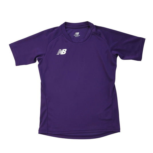 ニューバランス Tシャツ ジュニア ゲームシャツ 紫 パープル JJTF0487